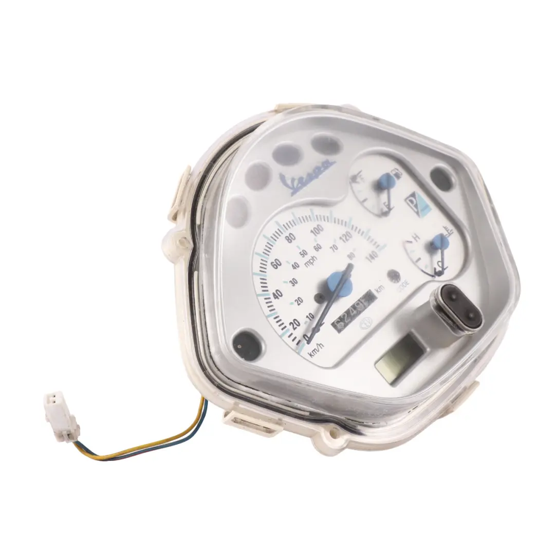 GT200 Instrument Cluster Speedo Clocks to Vespa with Part number 3047822 Vespa GT200 Instrument Cluster Speedo Clocks - SKU 3047822 - Part number 3047822