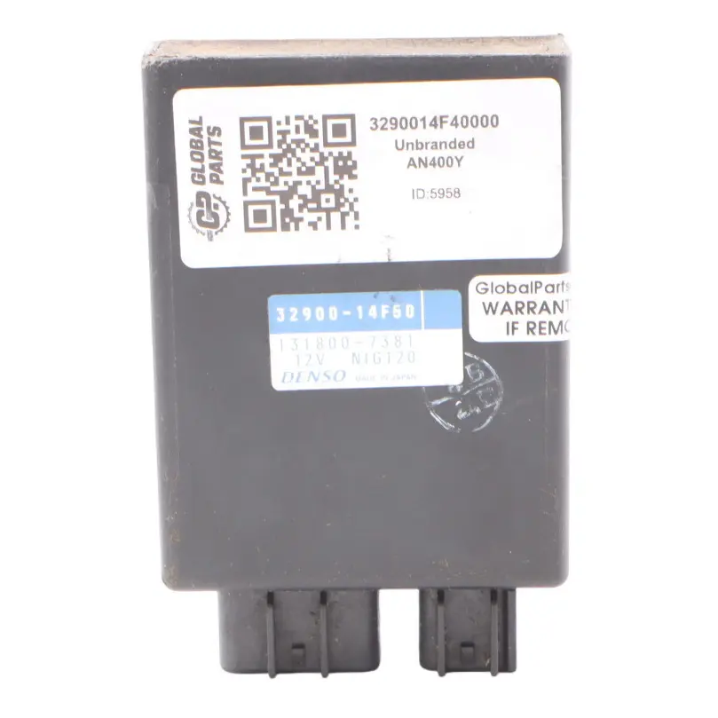 Burgman AN400Y Igniter Module Control Unit Denso Ignition Box 3290014F to Suzuki with Part number 3290014F40000 Suzuki Burgman AN400Y Igniter Module Control Unit Denso Ignition Box 3290014F - SKU 3290014F40000 - Part number 3290014F40000