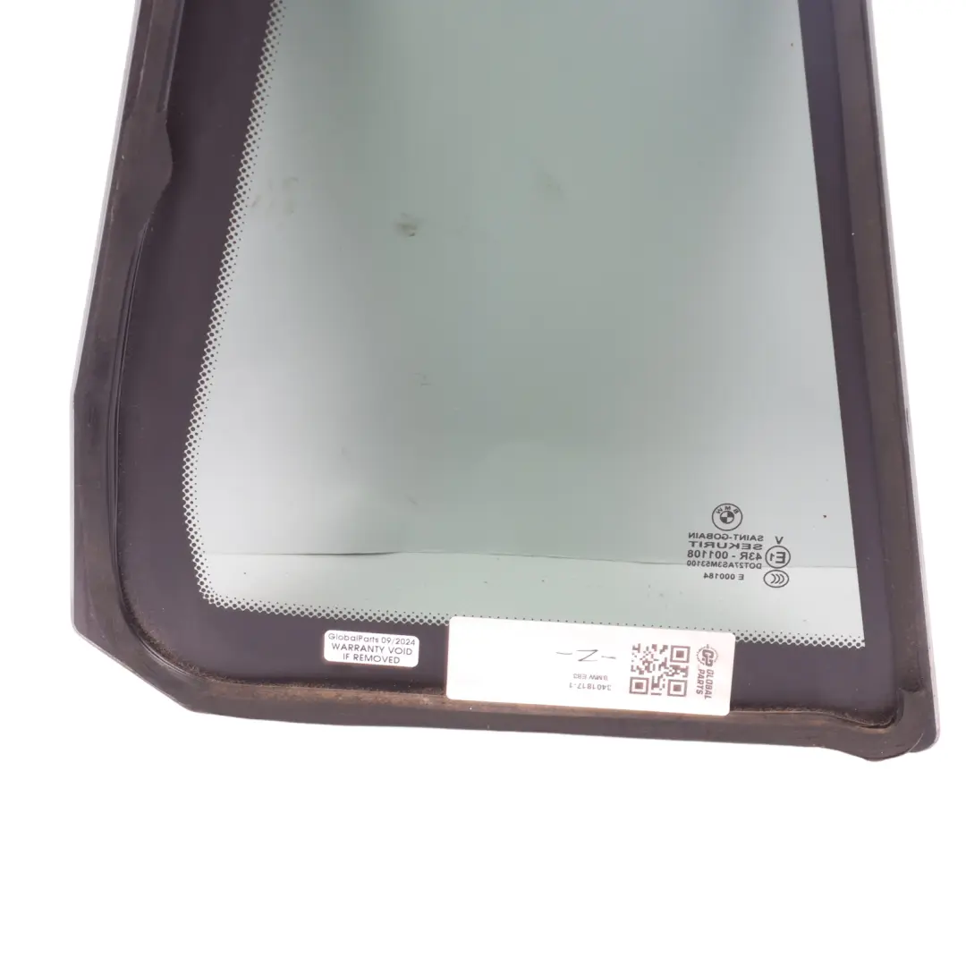 Cristal Fijo Lateral Negro Ventana AS3 Trasera Izquierda para BMW E83 con número de pieza 3401817 BMW E83 Cristal Fijo Lateral Negro Ventana AS3 Trasera Izquierda - SKU 3401817-1 - Número de pieza 3401817
