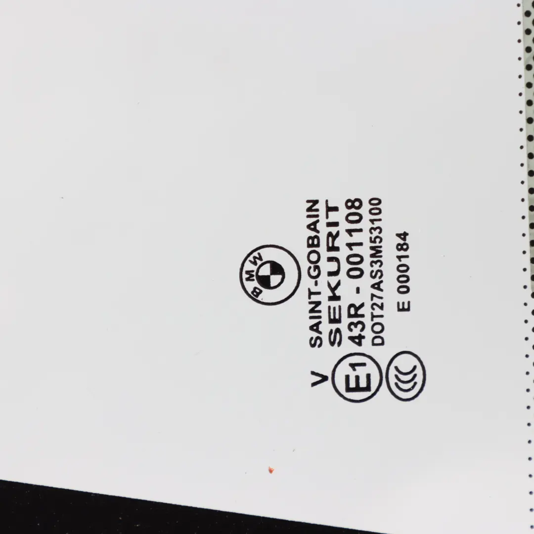 BMW X3 E83 Vetro Della Portiera Stretto Nero Posteriore Sinistra AS3 - SKU 3401817-1 - Numero di parte 3401817