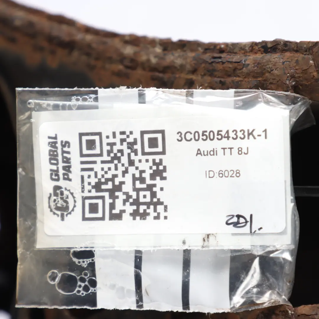 VW Sharan 7N Sospensione posteriore sinistra Gamba Mozzo ruota disco - SKU 3C0505433K - Numero di parte 3C0505433K