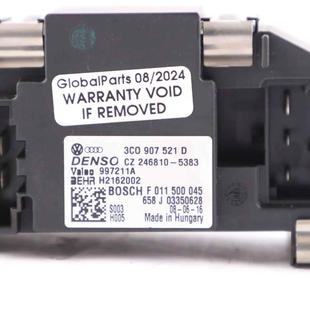 Skoda Octavia II Calentador Ventilador Resistor Módulo Control ECU - SKU 3C0907521D - Número de pieza 3C0907521D