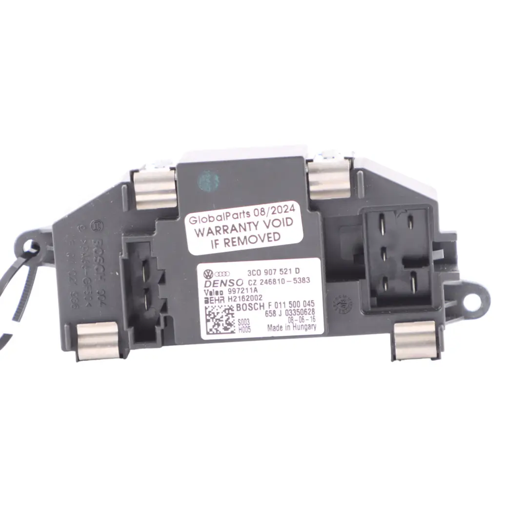 Calentador Ventilador Resistor Módulo Control ECU para Skoda Octavia II con número de pieza 3C0907521D Skoda Octavia II Calentador Ventilador Resistor Módulo Control ECU - SKU 3C0907521D - Número de pieza 3C0907521D