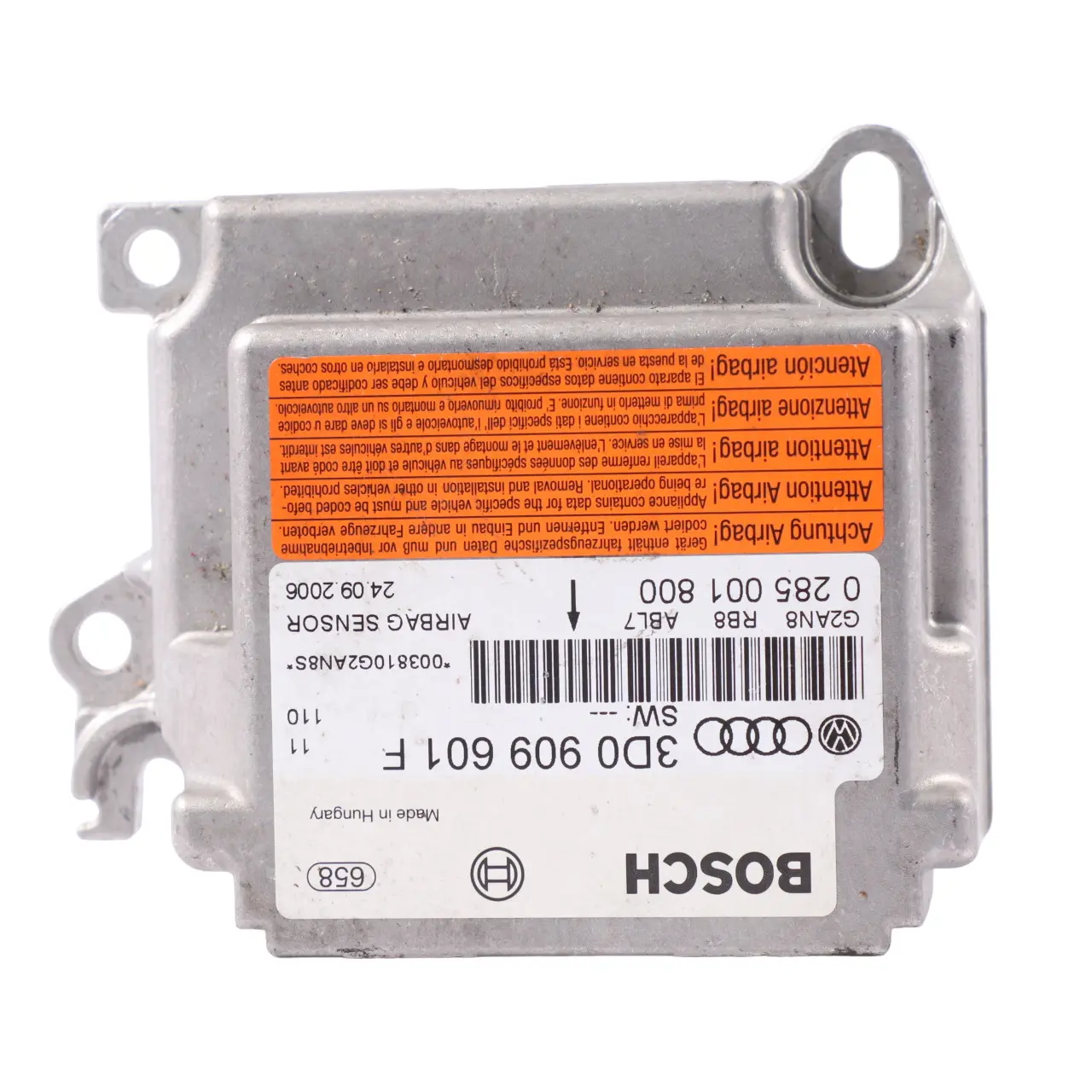 VW Volkswagen Touareg 7L Unité de contrôle du module d'air ECU SRS 3D0909601F