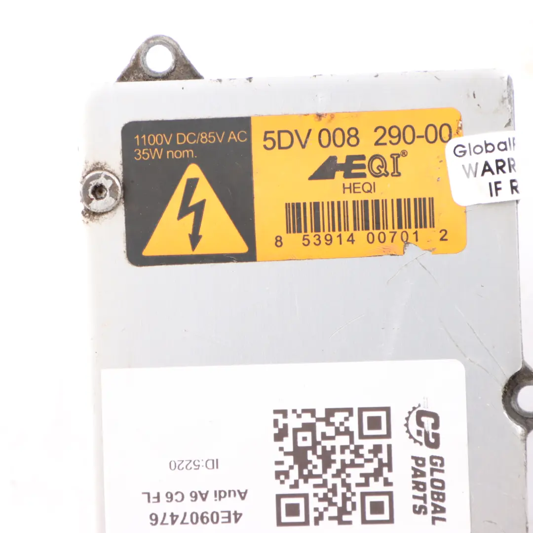 Phares au xénon Ballast de contrôle pour Audi A6 C6 FL à propos du numéro de pièce 4E0907476 Audi A6 C6 FL Phares au xénon Ballast de contrôle - SKU 4E0907476 - Numéro de pièce 4E0907476