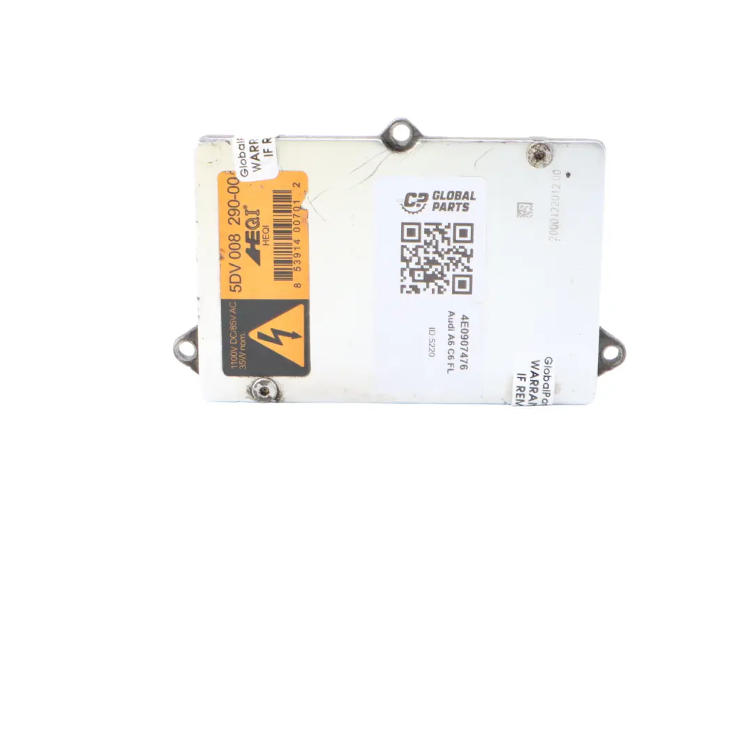 Luz Xenon Unidad de Control de Balasto para Audi A6 C6 FL con número de pieza 4E0907476 Audi A6 C6 FL Luz Xenon Unidad de Control de Balasto - SKU 4E0907476 - Número de pieza 4E0907476