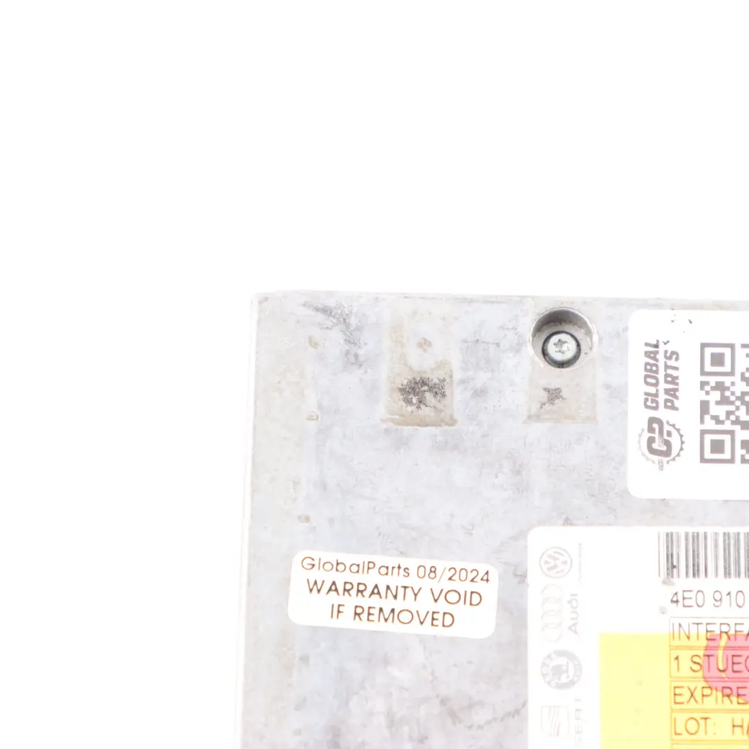 Audi A6 C6 Bluetooth Multimedia Interface Control Module Unit ECU - SKU 4E0910336MX - Part number 4E0910336MX
