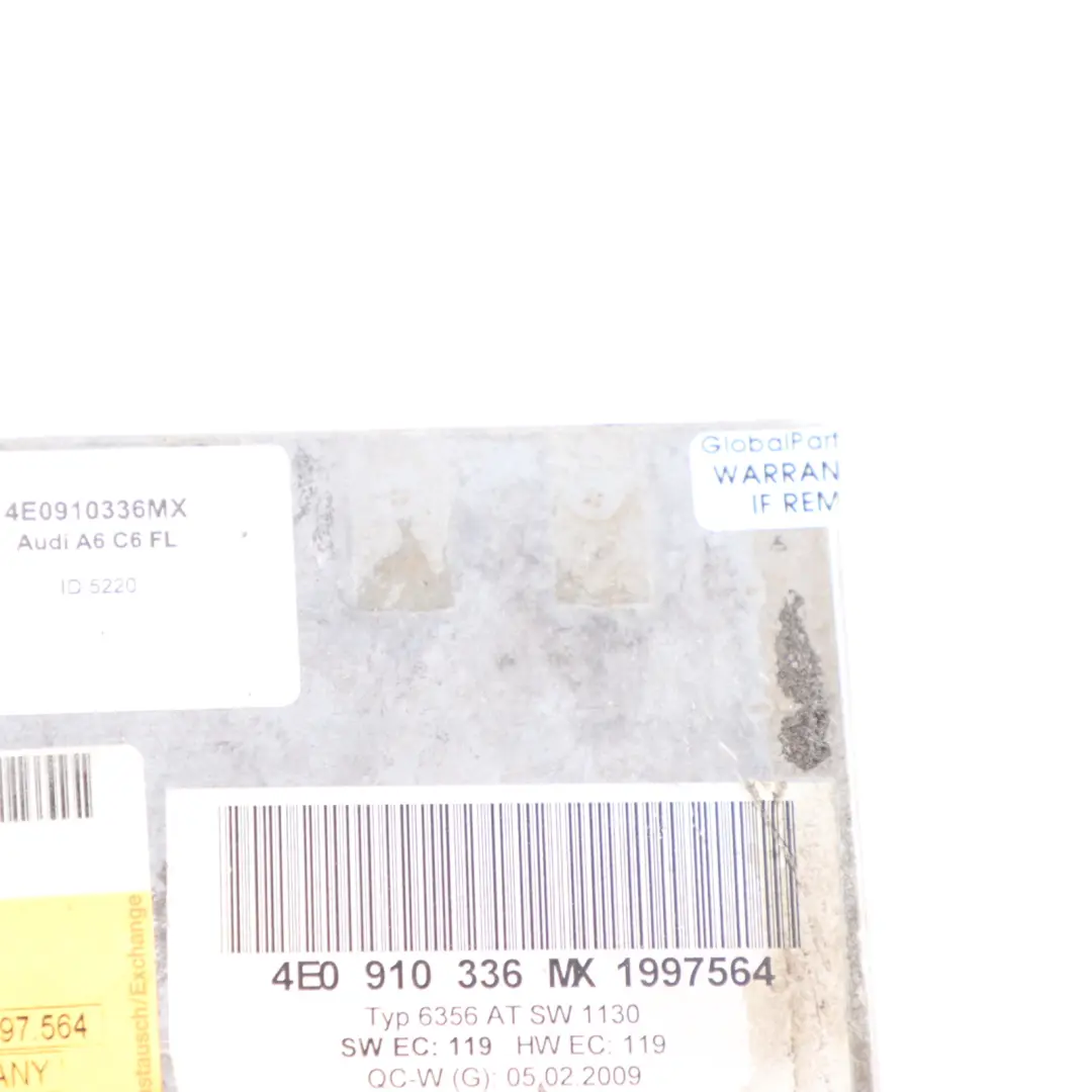 Audi A6 C6 Bluetooth Multimedia Interface Control Module Unit ECU - SKU 4E0910336MX - Part number 4E0910336MX