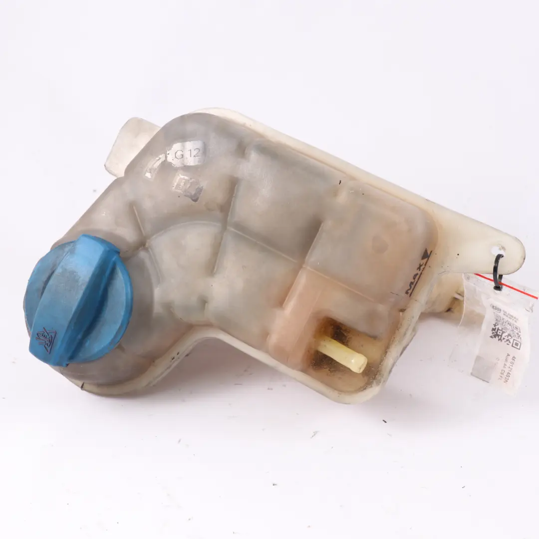 Coolant Expansion Tank Reservoir Bottle Fluid Tank to Audi A6 C6 with Part number 4F0121403N Audi A6 C6 Coolant Expansion Tank Reservoir Bottle Fluid Tank - SKU 4F0121403N - Part number 4F0121403N