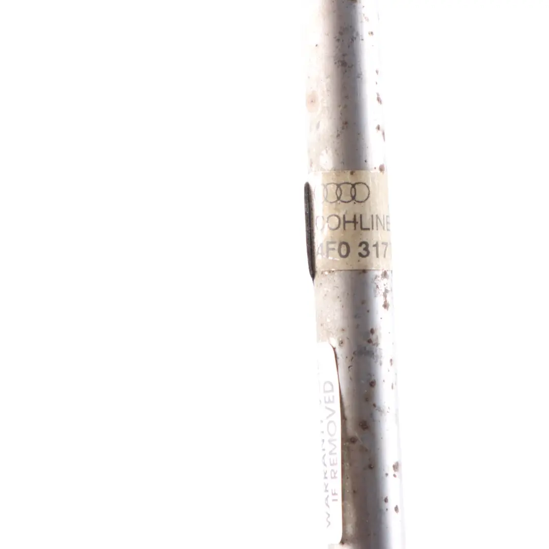 Gearbox Transmission Oil Cooling Pipe Hose Line to Audi A6 C6 with Part number 4F0317817AA Audi A6 C6 Gearbox Transmission Oil Cooling Pipe Hose Line - SKU 4F0317817AA - Part number 4F0317817AA