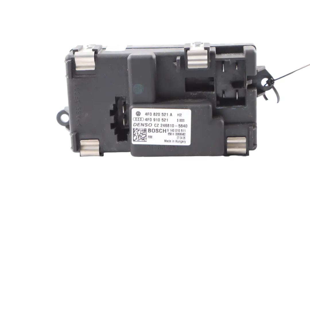 Opornik Rezystor Nagrzewnicy Dmuchawy do Audi A6 C6 o numerze 4F0820521A Audi A6 C6 Opornik Rezystor Nagrzewnicy Dmuchawy - SKU 4F0820521A - Numer Części 4F0820521A