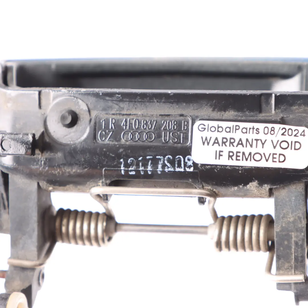 Exterior Right O/S Door Handle Stratus Blue - Z5B to Audi A6 C6 Rear with Part number 4F0837208B Audi A6 C6 Rear Exterior Right O/S Door Handle Stratus Blue - Z5B - SKU 4F0837208B-STBL - Part number 4F0837208B