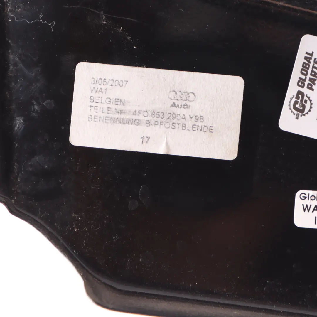 Rivestimento Colonna Esterna B Destra per Audi A6 C6 FL con numero di parte 4F0853290A Audi A6 C6 FL Rivestimento Colonna Esterna B Destra - SKU 4F0853290A - Numero di parte 4F0853290A