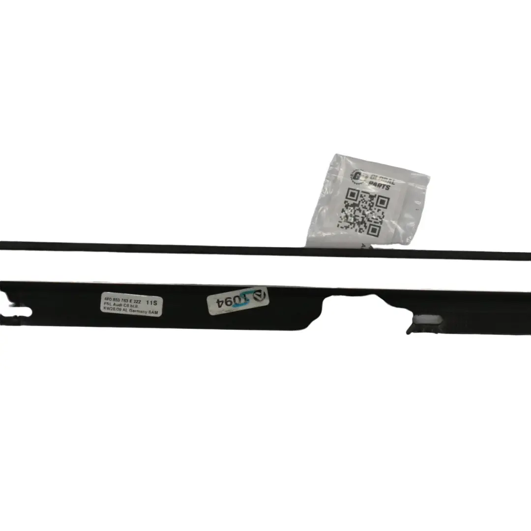 Baguette moulure porte arrière gauche chromée pour Audi A6 C6 Avant à propos du numéro de pièce 4F0853763E Audi A6 C6 Avant Baguette moulure porte arrière gauche chromée - SKU 4F0853763E - Numéro de pièce 4F0853763E