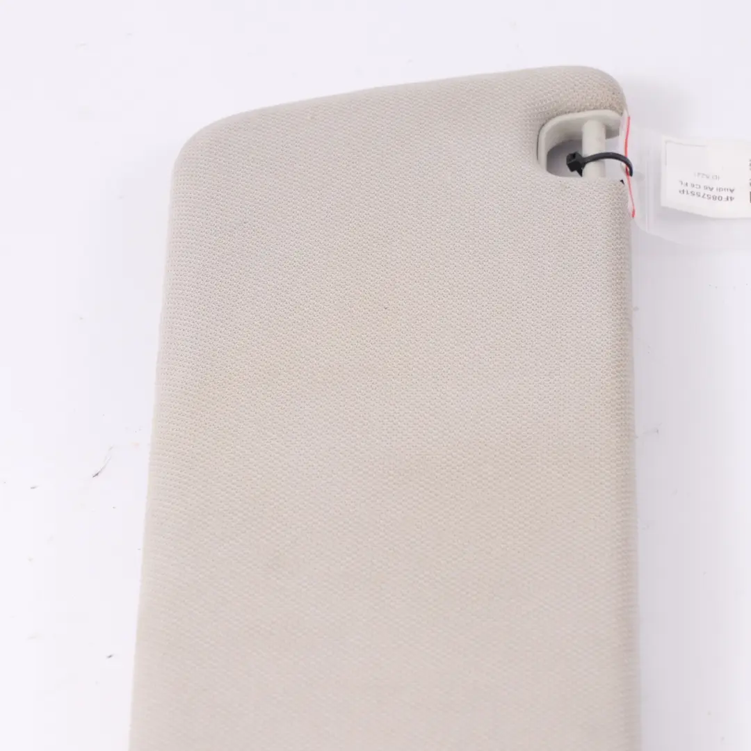 Audi A6 C6 FL Sun Visor Left N/S Sunvisor Mirror Panel Beige - SKU 4F0857551P - Part number 4F0857551P
