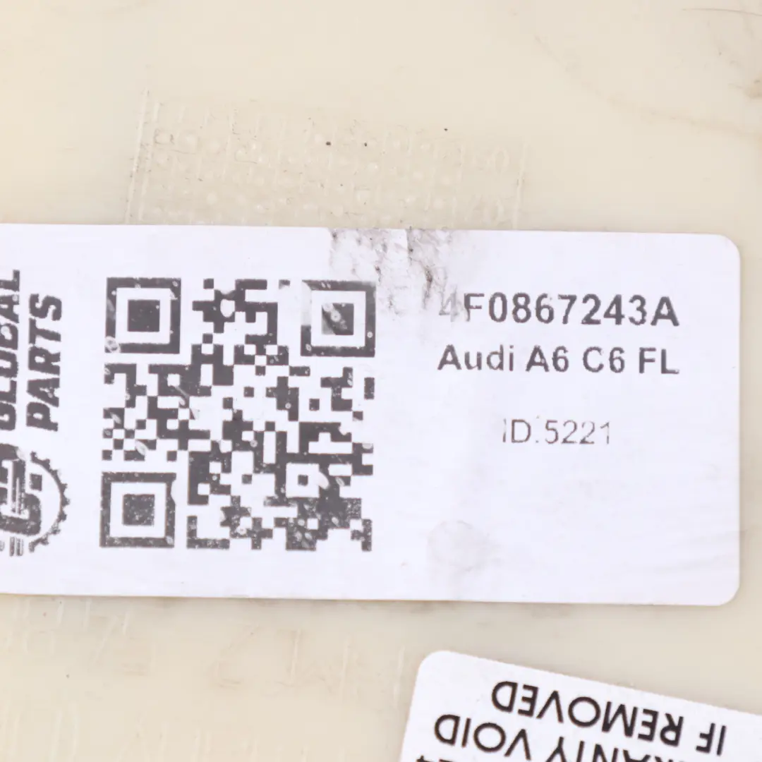 Audi A6 C6 FL Couvre pilier B Panneau Intérieur Beige Gauche - SKU 4F0867243A - Numéro de pièce 4F0867243A