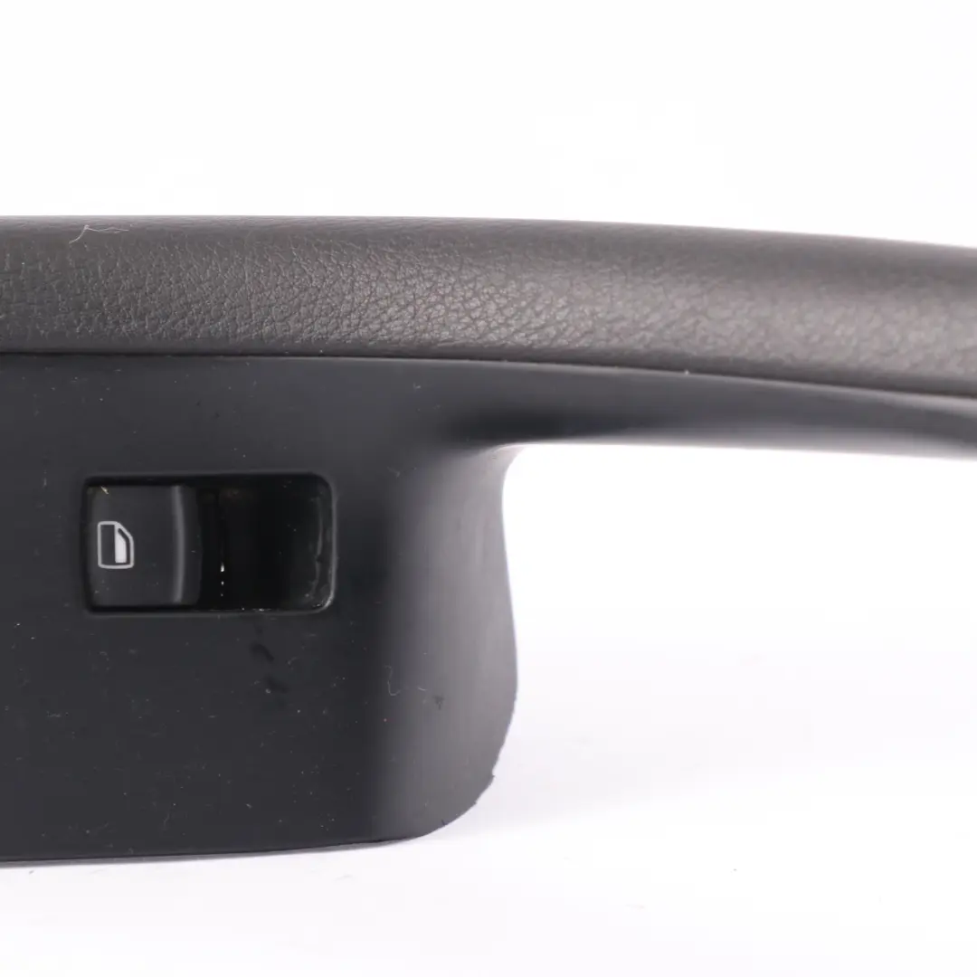 Audi A6 C6 FL Rear Door Right O/S Pull Handle Trim Leather Black - SKU 4F0867374A - Part number 4F0867374A