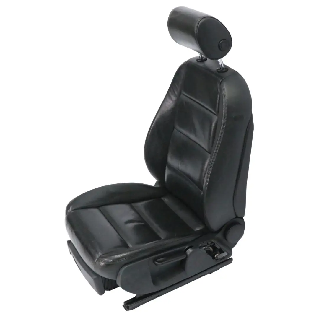Audi A6 C6 Asiento Delantero Izquierdo Interior Cuero Negro Valcona - SKU 4F0881805AE-1 - Número de pieza 4F0881805AE