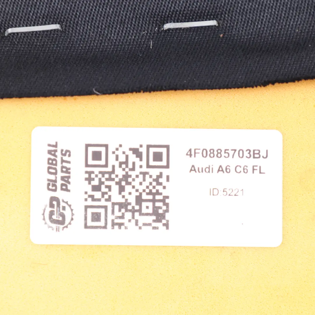 Audi A6 C6 FL Cuscino del sedile sinistro Pannello in pelle e stoffa A06645892 - SKU 4F0885703BJ - Numero di parte 4F0885703BJ