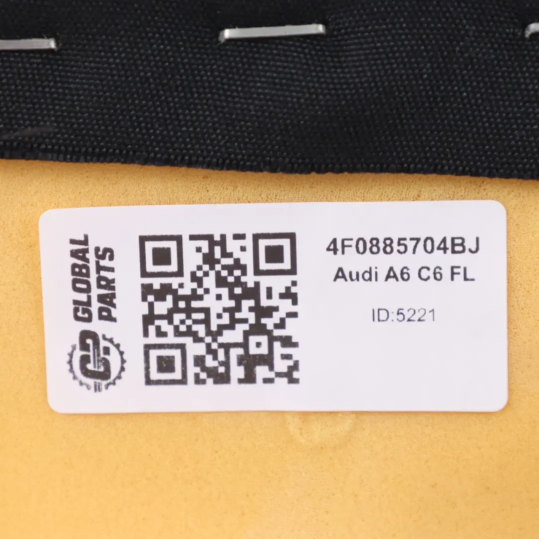 Cojín del asiento derecho Tela Panel de cuero A6627165 para Audi A6 C6 FL con número de pieza 4F0885704BJ Audi A6 C6 FL Cojín del asiento derecho Tela Panel de cuero A6627165 - SKU 4F0885704BJ - Número de pieza 4F0885704BJ