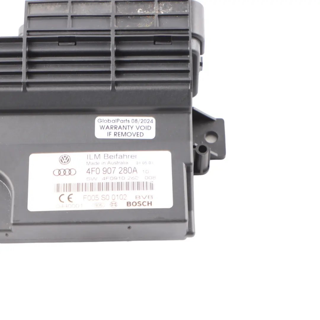 Audi A6 C6 Modulo alimentazione bordo Unità controllo ECU - SKU 4F0907280A - Numero di parte 4F0907280A