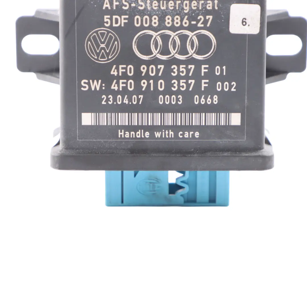 Audi A6 C6 Phares feux route Module contrôle portée ECU - SKU 4F0907357F - Numéro de pièce 4F0907357F
