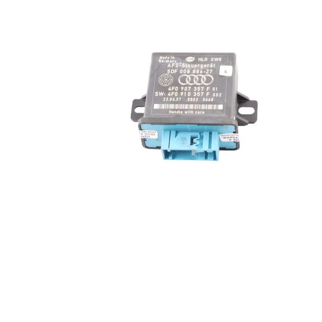 Audi A6 C6 Phares feux route Module contrôle portée ECU - SKU 4F0907357F - Numéro de pièce 4F0907357F