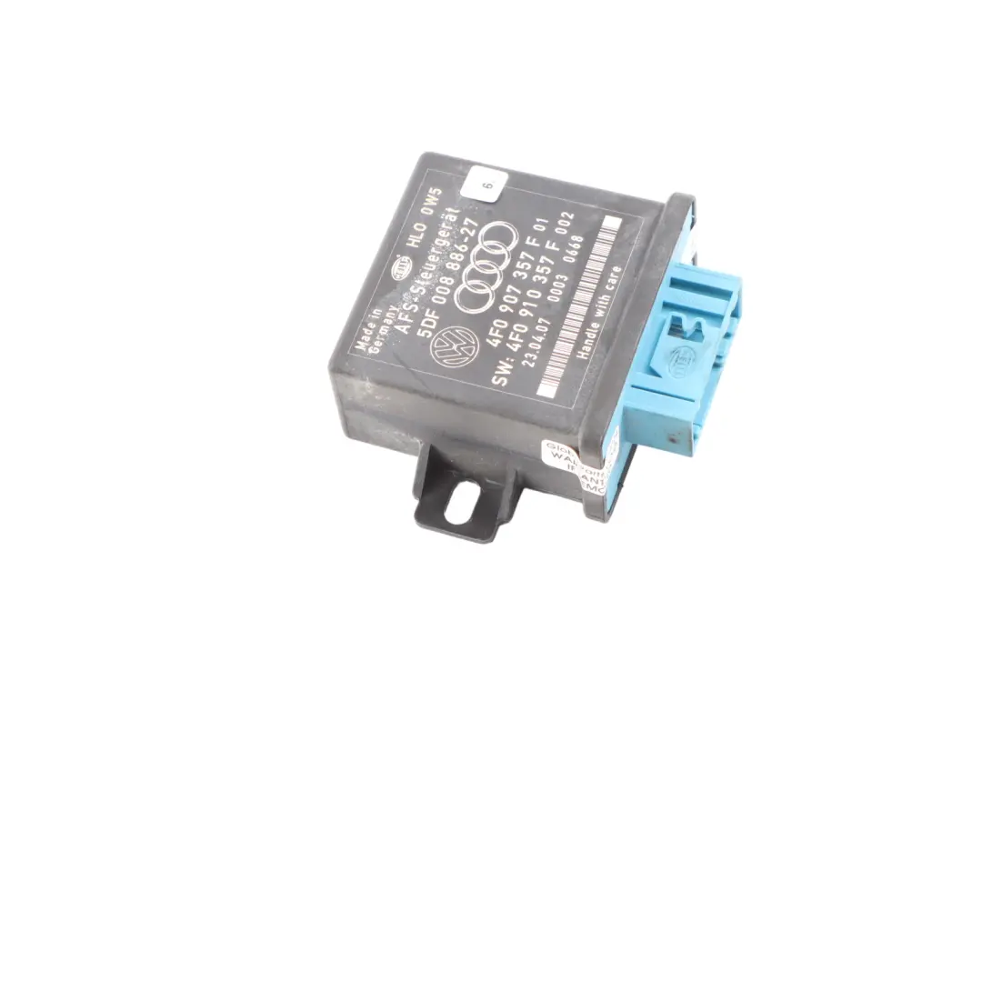 Headlight Head Light Lamp Range Control Unit Module ECU to Audi A6 C6 with Part number 4F0907357F Audi A6 C6 Headlight Head Light Lamp Range Control Unit Module ECU - SKU 4F0907357F - Part number 4F0907357F