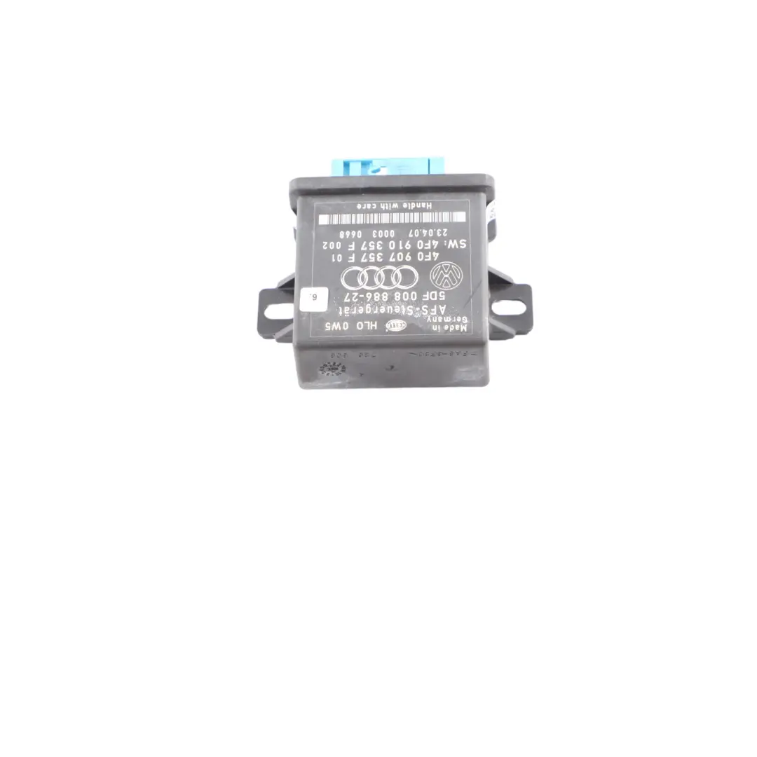 Audi A6 C6 Phares feux route Module contrôle portée ECU - SKU 4F0907357F - Numéro de pièce 4F0907357F