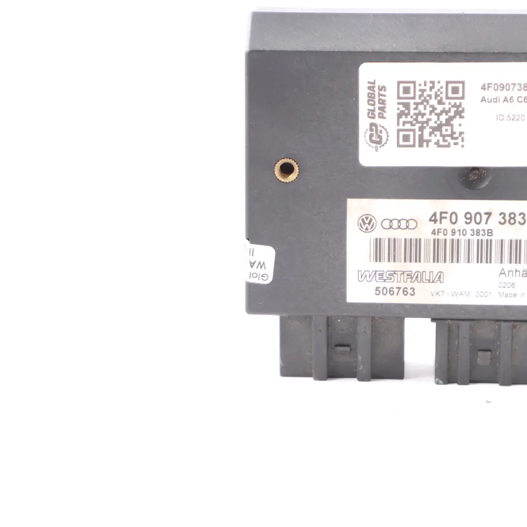 Audi A6 C6 Tow Bar Trailer Control Module Unit - SKU 4F0907383C - Part number 4F0907383C