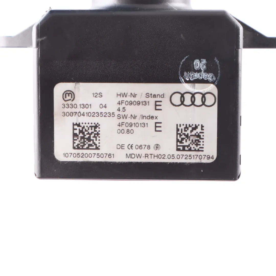 Audi A6 C6 Ignition Lock Barrel Key Reader Ring Control Unit - SKU 4F0910132G - Part number 4F0910132G