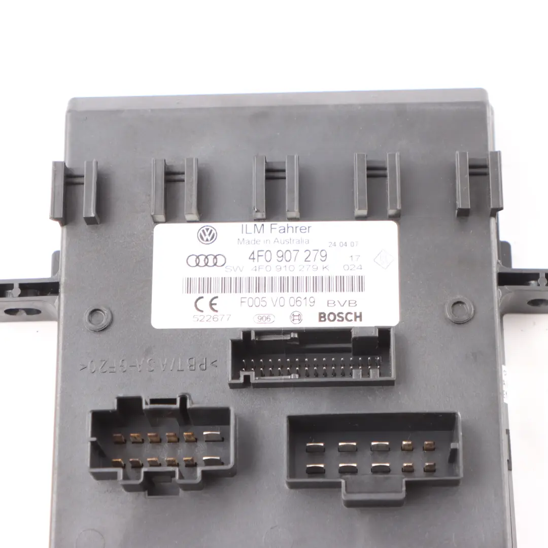 Supply Module Comfort Control Unit ECU to Audi A6 C6 Power with Part number 4F0910279K Audi A6 C6 Power Supply Module Comfort Control Unit ECU - SKU 4F0910279K - Part number 4F0910279K