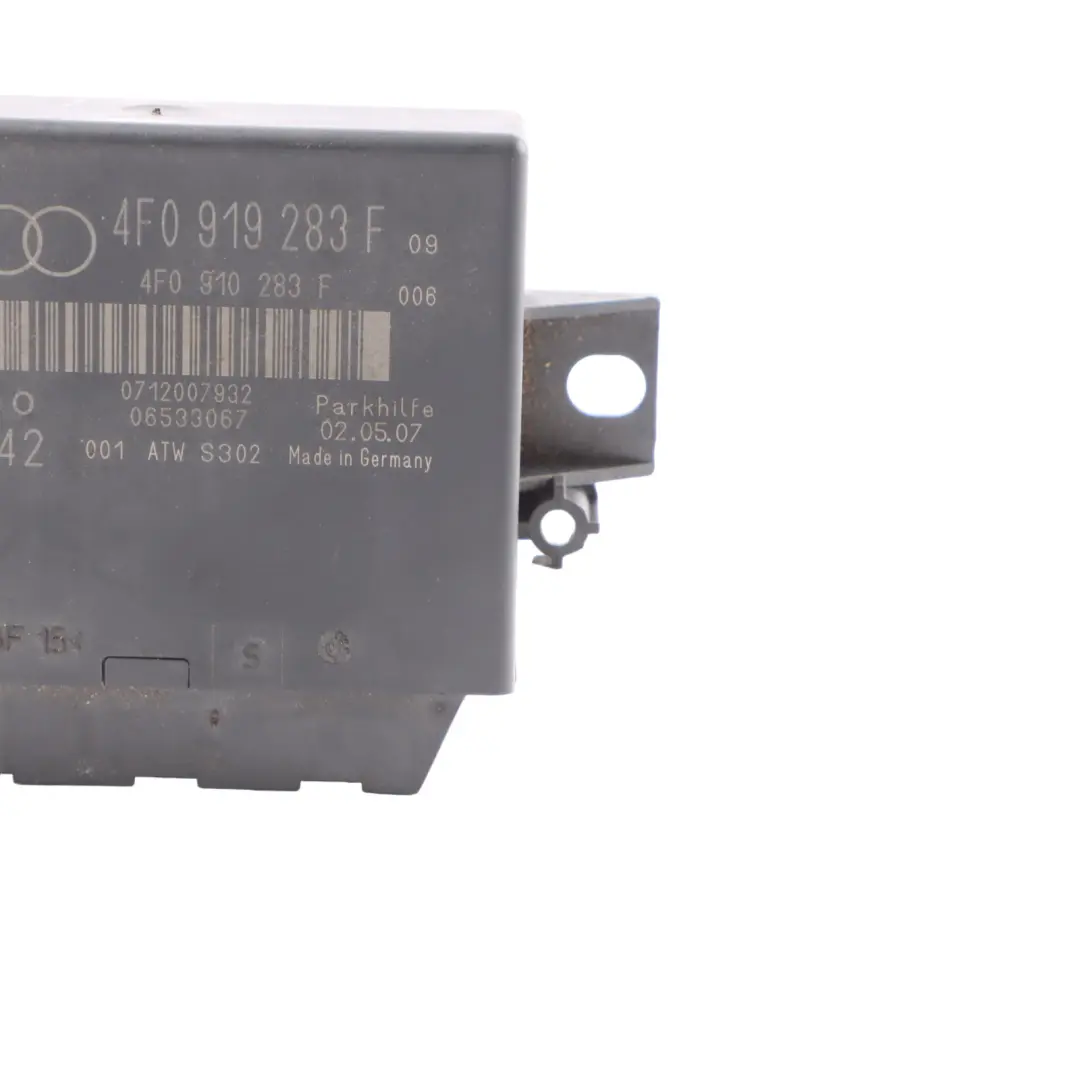 PDC Assistance Parking Distance Control Module Unit ECU to Audi A6 C6 with Part number 4F0919283F Audi A6 C6 PDC Assistance Parking Distance Control Module Unit ECU - SKU 4F0919283F - Part number 4F0919283F