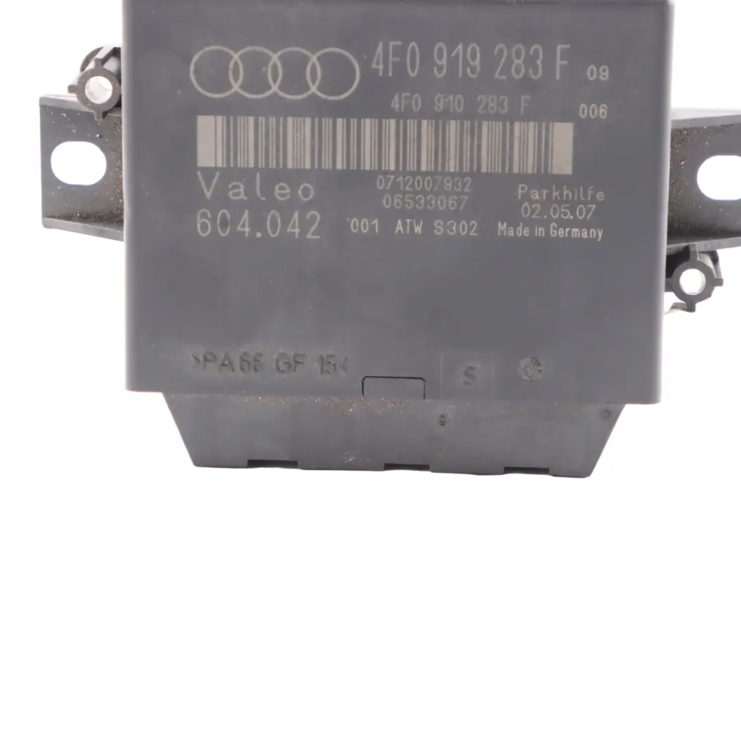 Audi A6 C6 Módulo Unidad ECU Control Distancia Aparcamiento PDC - SKU 4F0919283F - Número de pieza 4F0919283F