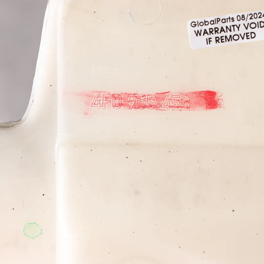 Windscreen Washer Bottle Windshield Cleaning Fluid Bottle to Audi A6 C6 with Part number 4F0955453R Audi A6 C6 Windscreen Washer Bottle Windshield Cleaning Fluid Bottle - SKU 4F0955453R - Part number 4F0955453R