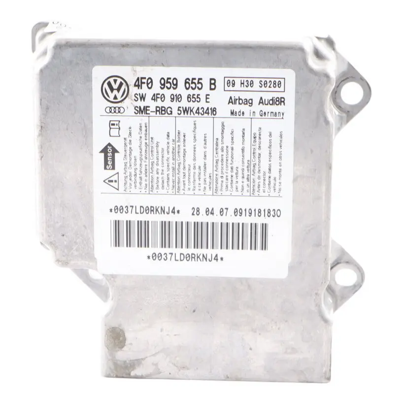 Unité de commande du module d'air ECU Module pour Audi A6 C6 à propos du numéro de pièce 4F0959655B Audi A6 C6 Unité de commande du module d'air ECU Module - SKU 4F0959655B - Numéro de pièce 4F0959655B