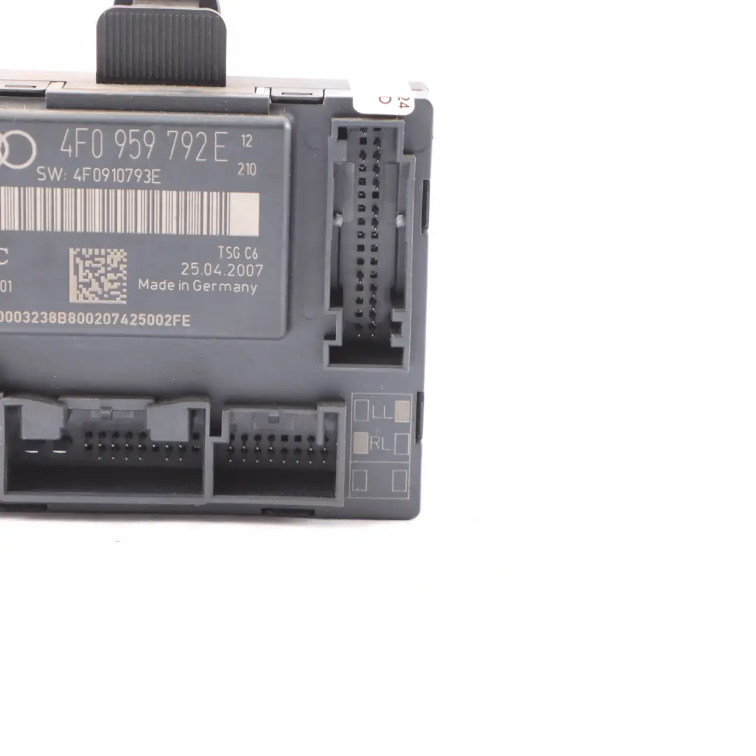Porta passeggero anteriore sinistra Modulo controllo ECU per Audi A6 C6 con numero di parte 4F0959792E Audi A6 C6 Porta passeggero anteriore sinistra Modulo controllo ECU - SKU 4F0959792E - Numero di parte 4F0959792E