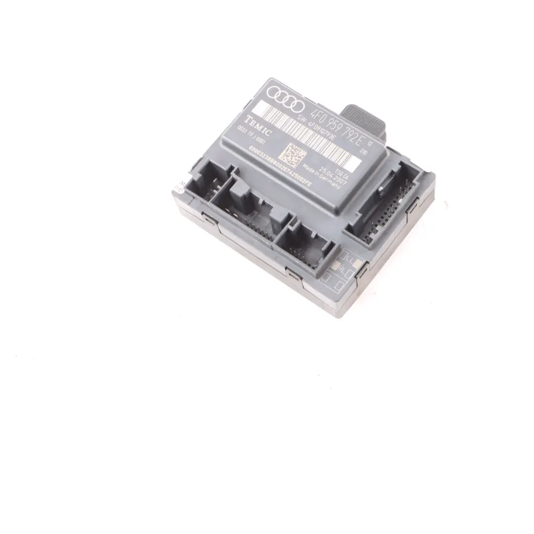 Porta passeggero anteriore sinistra Modulo controllo ECU per Audi A6 C6 con numero di parte 4F0959792E Audi A6 C6 Porta passeggero anteriore sinistra Modulo controllo ECU - SKU 4F0959792E - Numero di parte 4F0959792E