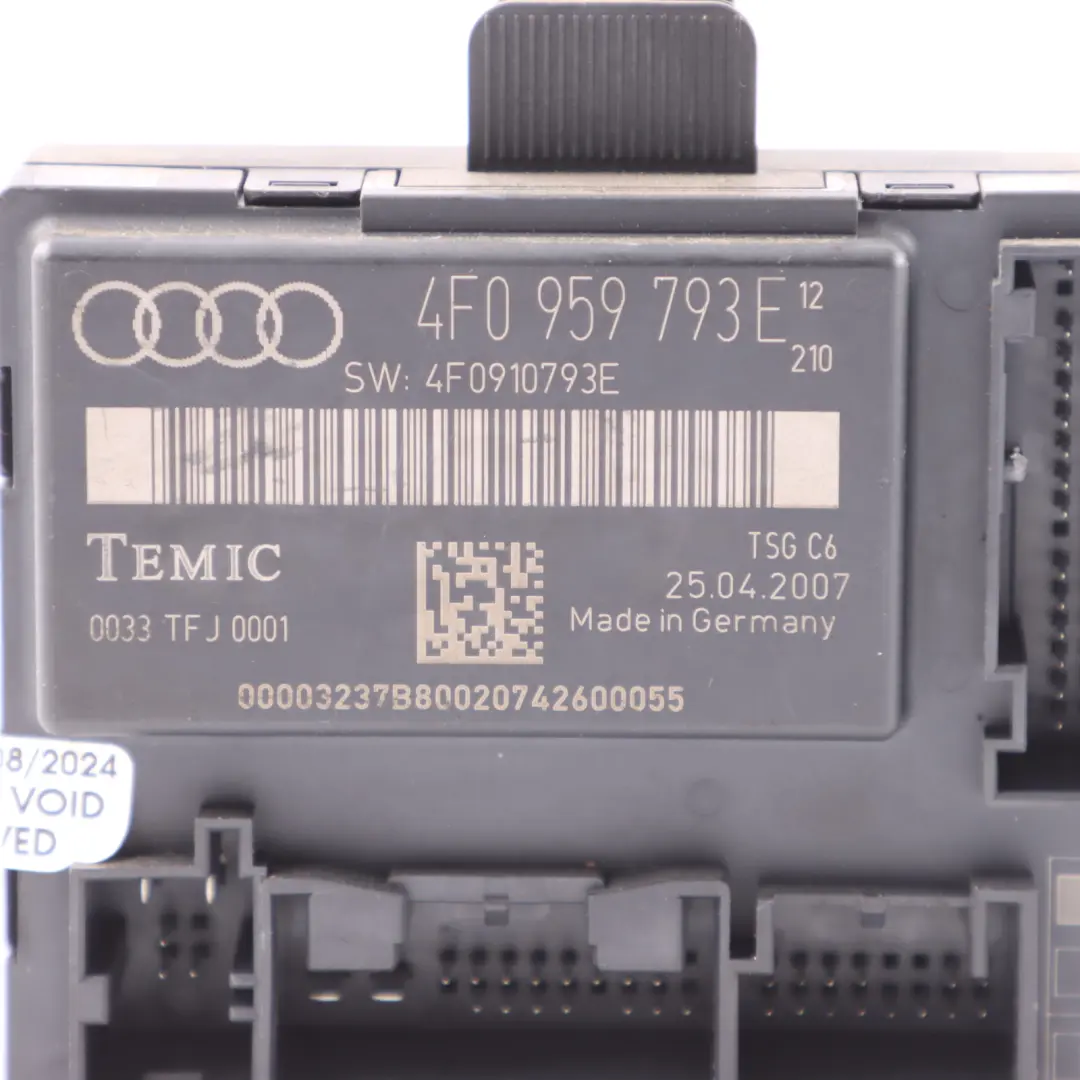 VW Volkswagen Tiguan 5N Front Right O/S Door ECU Module Control Unit - SKU 4F0959793E - Part number 4F0959793E