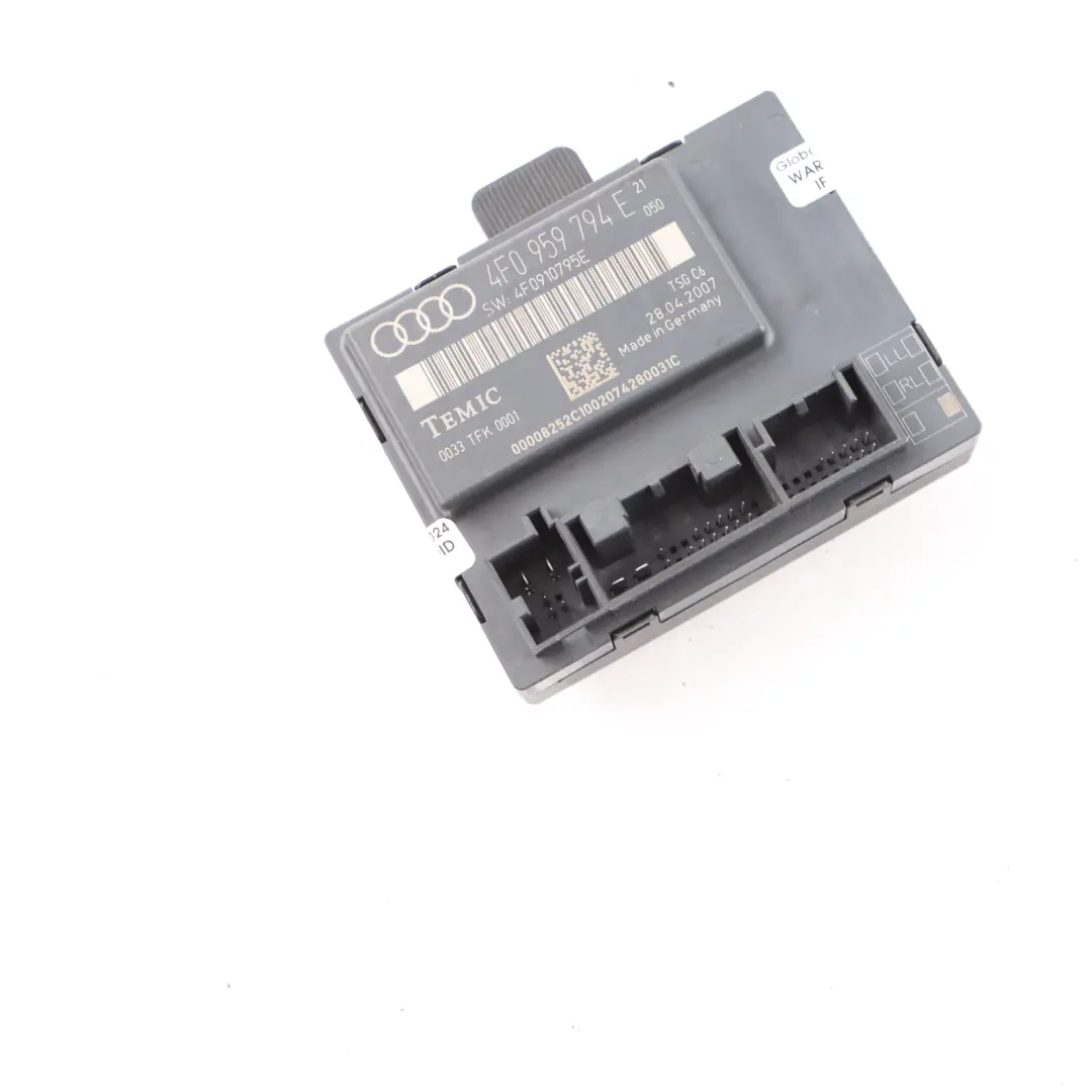 Audi A6 C6 Rear Door Right O/S Module Unit Control ECU - SKU 4F0959794E - Part number 4F0959794E