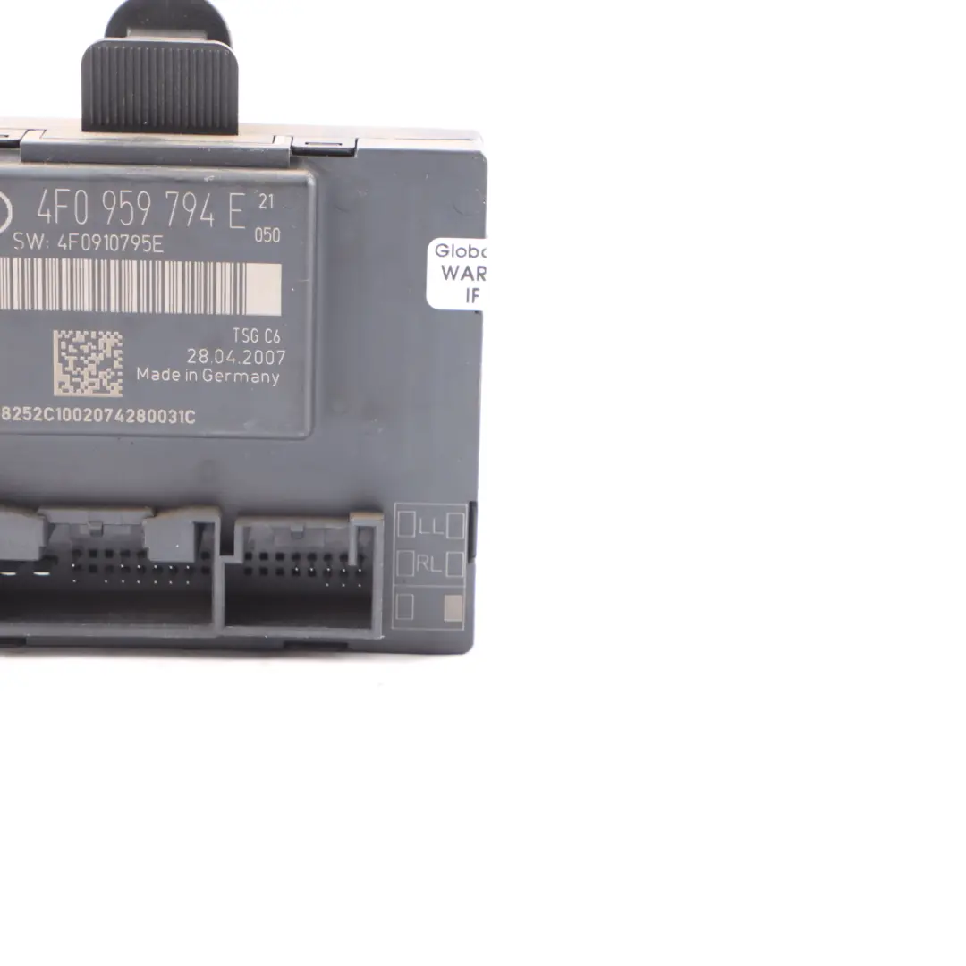 Module de commande de porte arrière droite ECU pour Audi A6 C6 à propos du numéro de pièce 4F0959794E Audi A6 C6 Module de commande de porte arrière droite ECU - SKU 4F0959794E - Numéro de pièce 4F0959794E