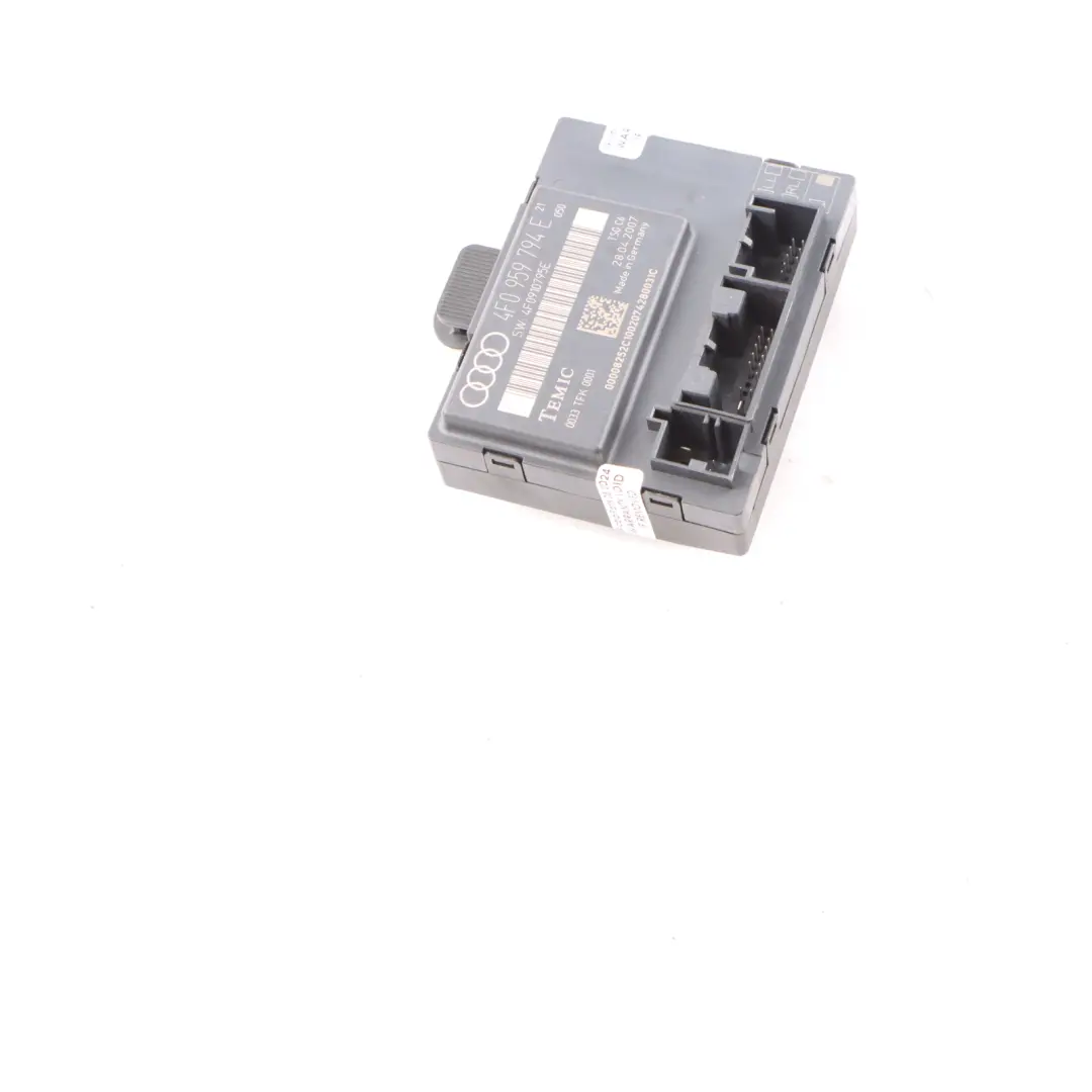 Porta Posteriore Destra Modulo Unità Controllo ECU per Audi A6 C6 con numero di parte 4F0959794E Audi A6 C6 Porta Posteriore Destra Modulo Unità Controllo ECU - SKU 4F0959794E - Numero di parte 4F0959794E