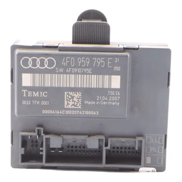 Module De Commande De Porte Arrière Gauche pour Audi A6 C6 à propos du numéro de pièce 4F0959795E Audi A6 C6 Module De Commande De Porte Arrière Gauche - SKU 4F0959795E - Numéro de pièce 4F0959795E