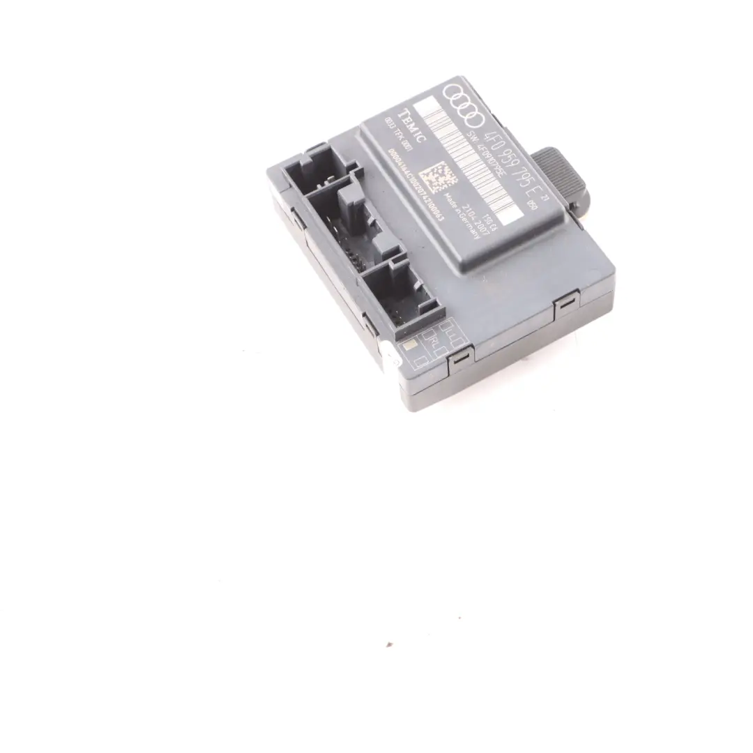 Porta Posteriore Sinistra Modulo Unità Controllo ECU per Audi A6 C6 con numero di parte 4F0959795E Audi A6 C6 Porta Posteriore Sinistra Modulo Unità Controllo ECU - SKU 4F0959795E - Numero di parte 4F0959795E