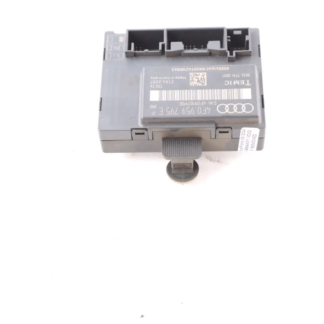 Audi A6 C6 Rear Door Left N/S Module Unit Control ECU - SKU 4F0959795E - Part number 4F0959795E