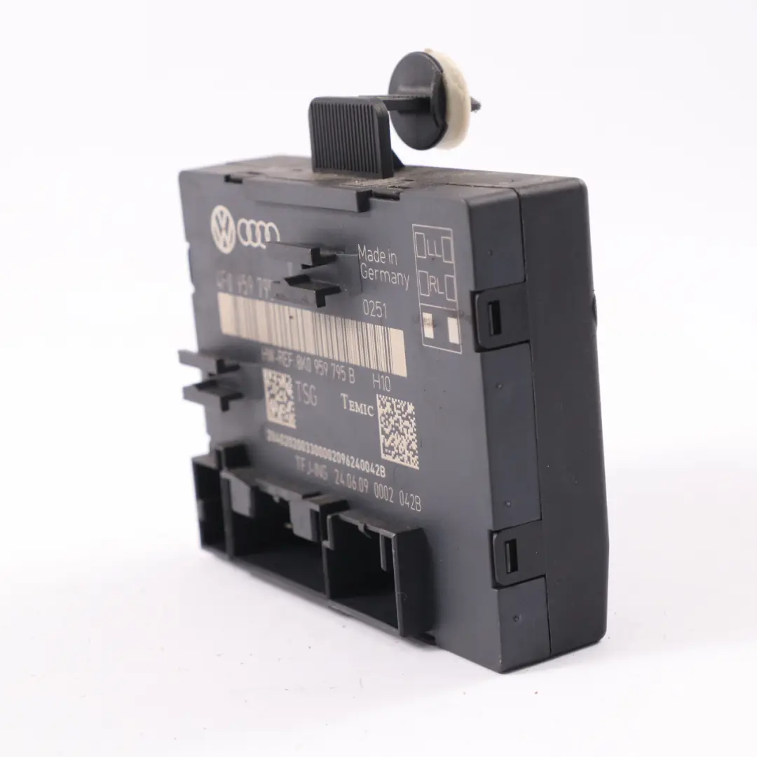 Audi A6 C6 posteriore sinistra porta blocco modulo controllo ECU - SKU 4F0959795P - Numero di parte 4F0959795P