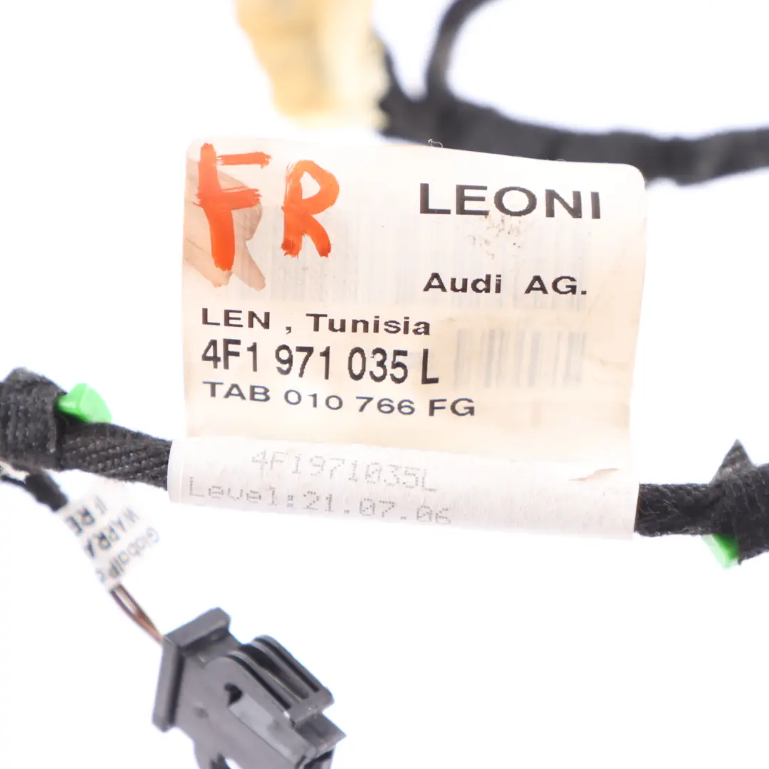 Faisceau De Câbles De Porte Avant Côté Conducteur 4F1971035L pour Audi A6 C6 à propos du numéro de pièce 4F1971035N Audi A6 C6 Faisceau De Câbles De Porte Avant Côté Conducteur 4F1971035L - SKU 4F1971035N - Numéro de pièce 4F1971035N