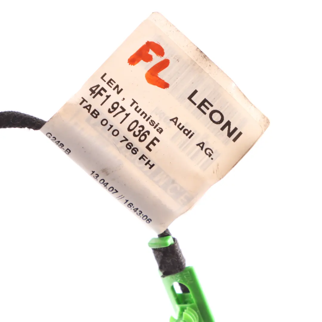 Audi A6 C6 Câblage Porte Avant Passager Gauche Faisceau 4F1971036E - SKU 4F1971036F - Numéro de pièce 4F1971036F
