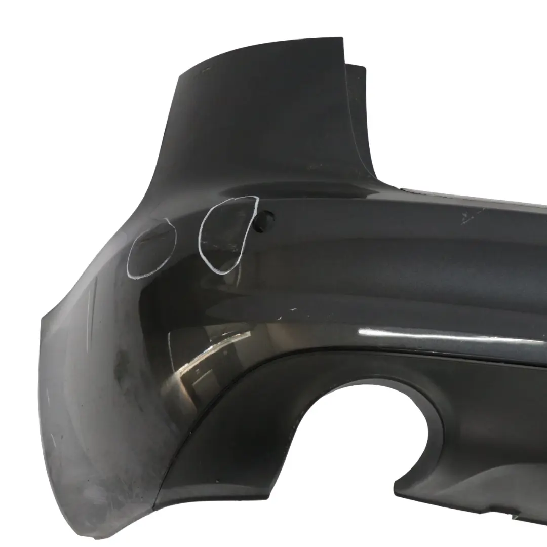 Audi A6 C6 Facelift Heckstoßstange Verkleidung Abdeckung Auster Grau Z7Q - SKU 4F9807303F-OGM - Teilenummer 4F9807303F-OGM