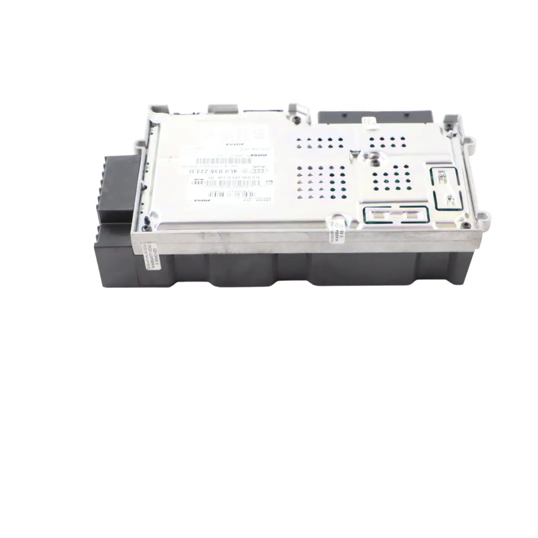 Módulo sistema estéreo amplificador sonido BOSE para Audio para Audi Q7 4L con número de pieza 4L0035223D Audi Q7 4L Módulo sistema estéreo amplificador sonido BOSE para Audio - SKU 4L0035223D - Número de pieza 4L0035223D
